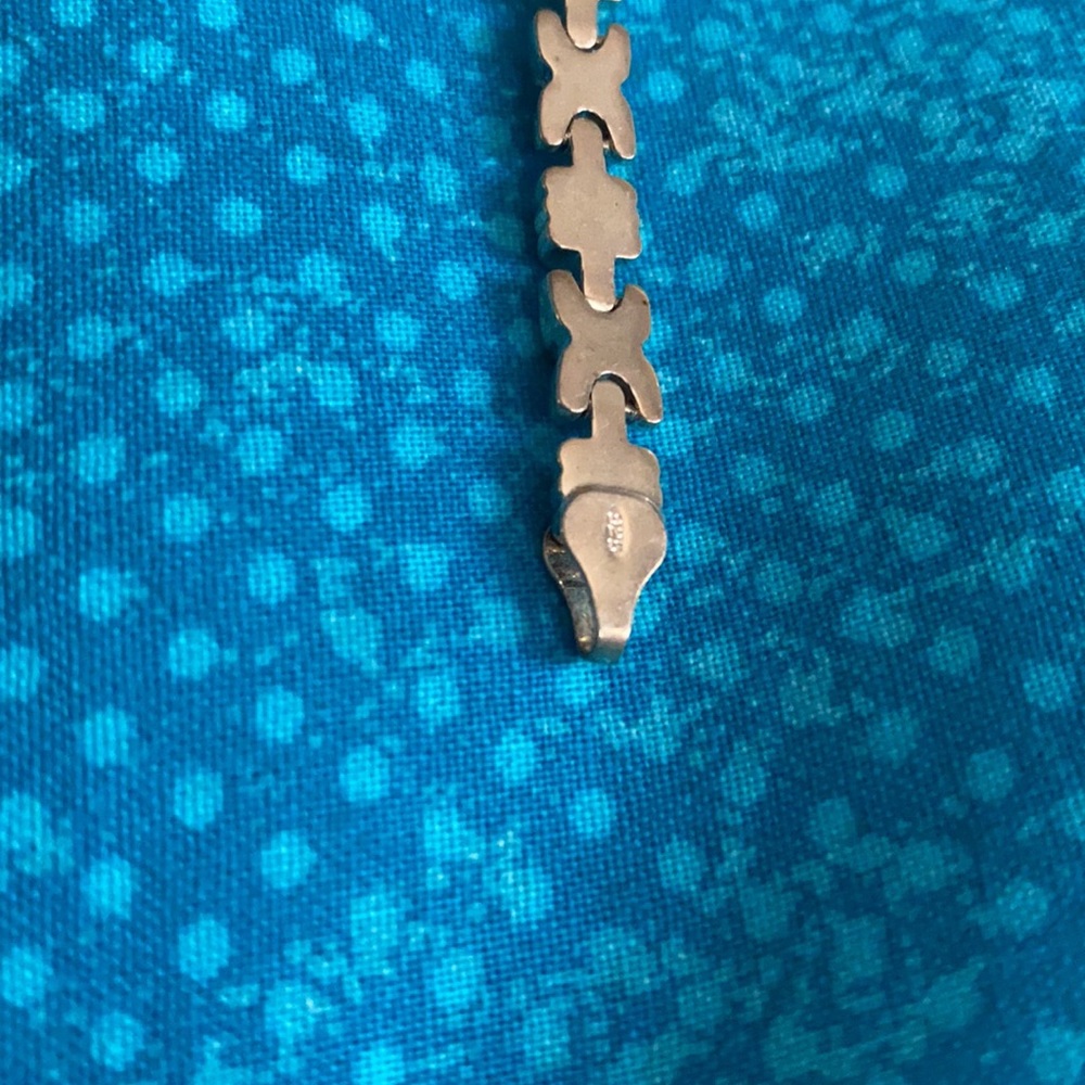 Vintage silver woman’s Bracelet marked Italy 925 - Picture 7 of 10